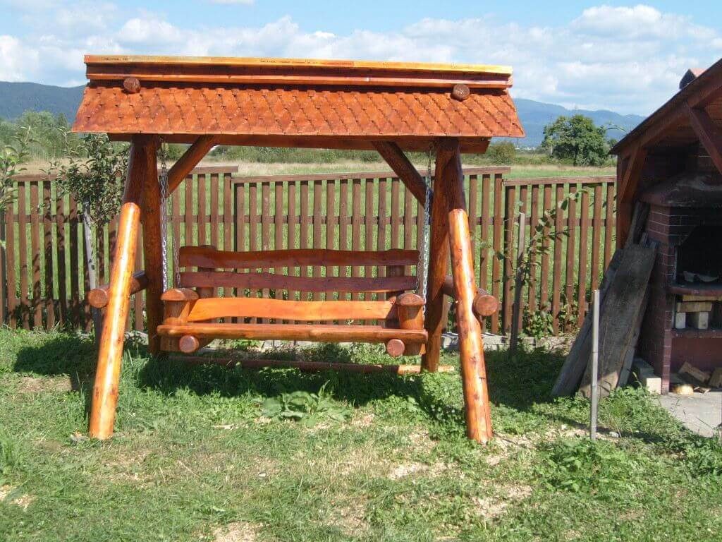 Wooden swing