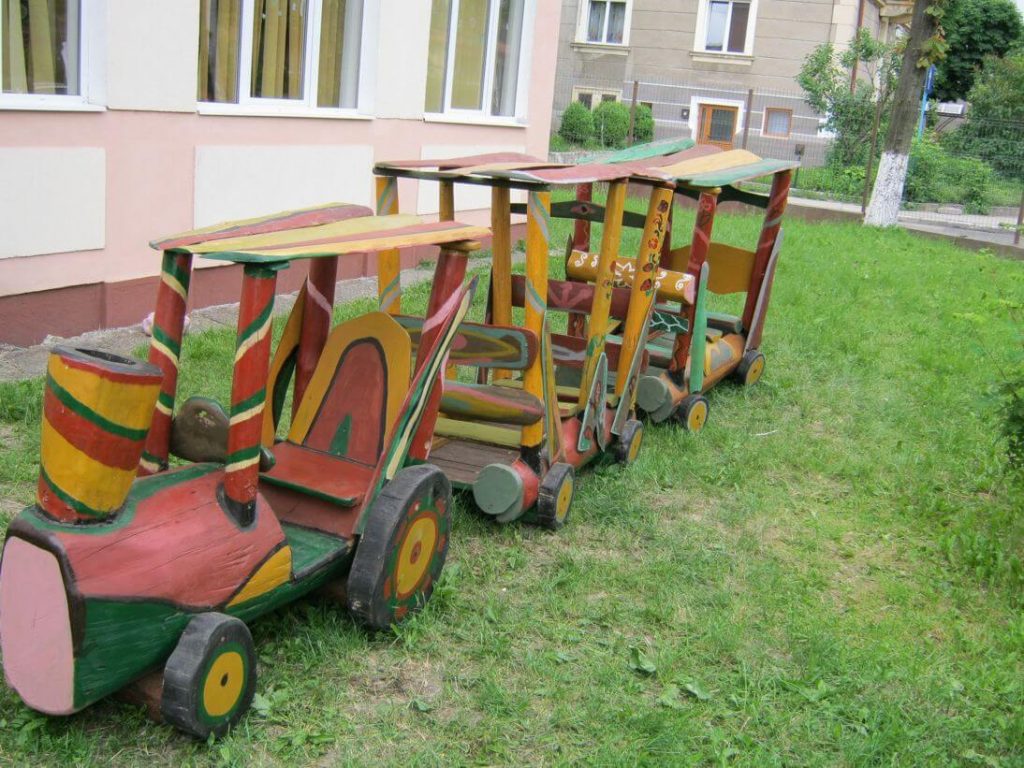 train outdoor playset